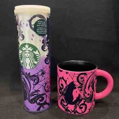 Starbucks Halloween 2021 Pink Black Cat Mug & Glow In Dark Cup & Lid Set New! - Sold on eBay Sep 24, 2021 for $80.00