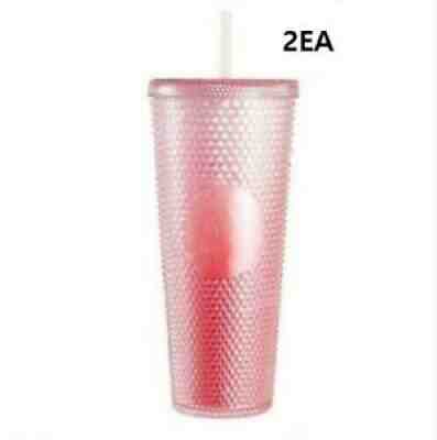 Starbucks China 2021 Gradient Pink Glitter Studded Cold Cup 2EA - Sold on eBay Sep 24, 2021 for $80.00