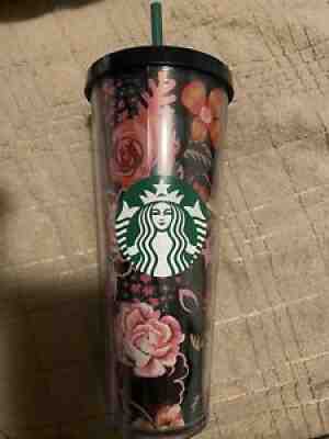 Rare Starbucks Ban.do Midnight Flower Floral Cold Cup Venti Tumbler 24ozÂ  - Sold on eBay Nov 30, 2021 for $200.00