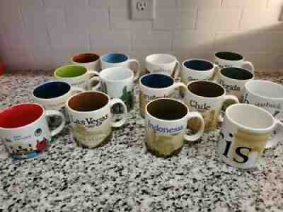 (16) Starbucks Collector Series Global Icon, You Are Here, City Mugs, Rare! - Sold on eBay Nov 29, 2021 for $175.99