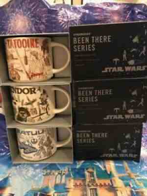 NIB Star Wars Starbucks Been There Series Mug Set Of 3 Tatooine, Batuu & Endor - Sold on eBay Nov 26, 2021 for $169.95