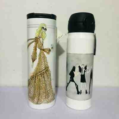 Set 2Pcs. Tumbler Thermos Stainless 16oz Starbucks VERA WANG, RACHEL ZOE - Sold on eBay Nov 30, 2021 for $160.00