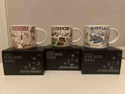 DISNEY Starbucks Star Wars Mugs BEEN THERE 2021 Set Tatooine Batuu Endor NEW - Sold on eBay Nov 26, 2021 for $150.00