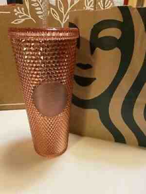 Starbucks studded tumbler rose gold - Sold on eBay Dec 02, 2021 for $140.50