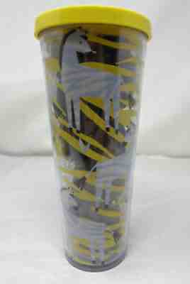 Rare STARBUCKS - Zebra Venti 24 oz Cold Cup Tumbler Yellow Gray Black No Straw - Sold on eBay Nov 28, 2021 for $110.00