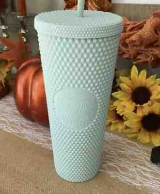 Starbucks Matte Mint Studded Tumbler 24 Oz Venti Cold Cup 2021 Limited New - Sold on eBay Nov 27, 2021 for $100.00