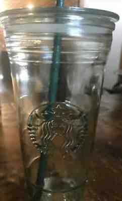 Starbucks 20oz VENTI RECYCLED GLASS Cold Cup Tumbler Made in Spain RARE With LID - Sold on eBay Nov 28, 2021 for $99.99