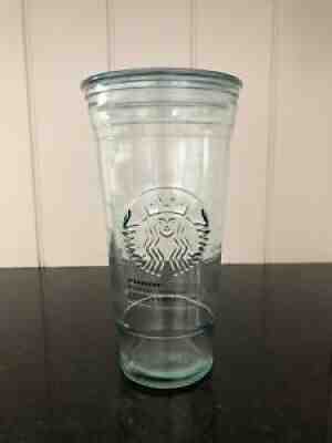 Starbucks 20oz VENTI RECYCLED GLASS Cold Cup Tumbler Made in Spain RARE With LID - Sold on eBay Nov 28, 2021 for $92.00