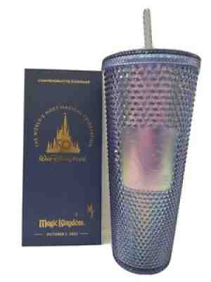 Disney World Starbucks 50th Anniversary Studded Blue Tumbler 24oz Parks 2021 Map - Sold on eBay Dec 02, 2021 for $92.00