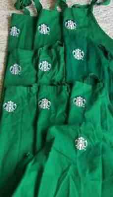 LOT of 10 used Starbucks Aprons. Decent condition; wearable, some spots. - Sold on eBay Nov 28, 2021 for $90.00