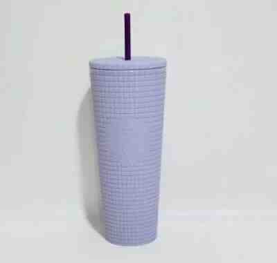 Starbucks ~ Matte Lilac Grid Tumbler ~ 24 Oz Cold Cup ~ Limited Edition - Sold on eBay Nov 26, 2021 for $89.95