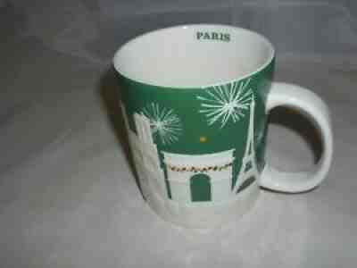 Starbucks Paris France 2015 Christmas Holiday Relief Coffee Mug 18 oz Green - Sold on eBay Nov 29, 2021 for $89.95