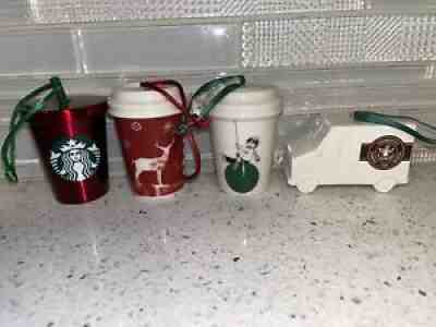 Starbucks Coffee Ornament Lot Mini Standard Sizes Set Of 14 - Sold on eBay Nov 26, 2021 for $85.00