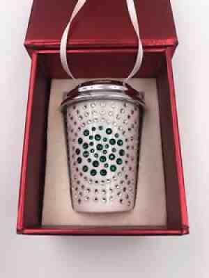 Starbucks x Swarovski Crystal Ceramic Ornament 2014 (B7) - Sold on eBay Dec 01, 2021 for $85.00