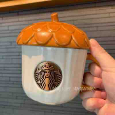 Starbucks 2021 China Autumn Forest Acorn Lid Mug Coffee Cup 12oz - Sold on eBay Oct 04, 2021 for $83.99