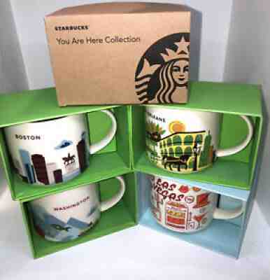 4 Starbucks Mugs Boston, Washington, Las Vegas, New Orleans NIBâ??s - Sold on eBay Nov 26, 2021 for $80.96