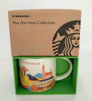 NIB Starbucks You Are Here YAH Collection Stockholm Sweden 14 oz. Mug 2016Â 