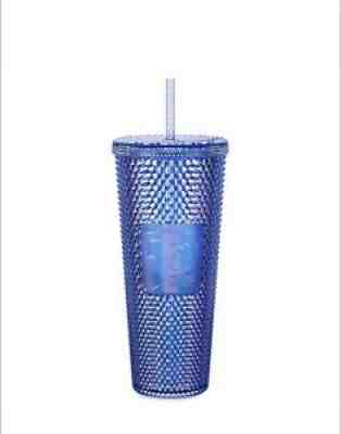 Walt Disney World 50th Anniversary Studded Blue Tumbler Cup 2021 Starbucks New - Sold on eBay Oct 15, 2021 for $79.99