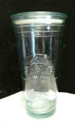 STARBUCKS 20 Oz. Venti RECYCLED GLASS Cold Cup Tumbler EMBOSSED SIREN Rare SPAIN - Sold on eBay Oct 18, 2021 for $79.99