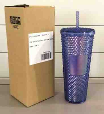 Walt Disney World 50th Anniversary Starbucks Blue Studded Tumbler NEW - Sold on eBay Oct 21, 2021 for $79.99