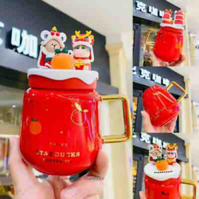 Starbucks 2021 China New Year Dragon Lion Dance Cup Happy gathering 13oz Mug Red - Sold on eBay Oct 23, 2021 for $79.99
