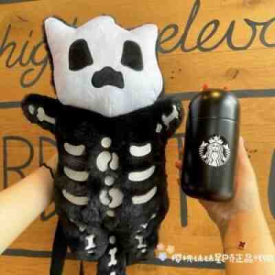 Starbucks 2021 Halloween Glow In The Dark Cat Paw 7oz Cup Tumbler With Sleeve - Sold on eBay Oct 30, 2021 for $79.99