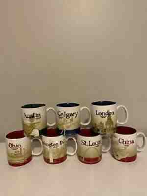 Lot Of 7 NEW Starbucks Collector Series Mugs - Sold on eBay Dec 02, 2021 for $83.22