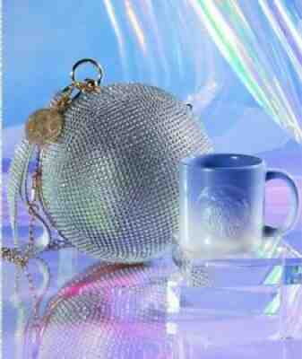 2021 NEW Starbucks China Xmas Blue Glitter Gradient 3oz Mugs With Disco Ball Bag - Sold on eBay Dec 03, 2021 for $80.99