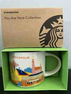 Starbucks You Are Here Collection Mug Stockholm Sweden 14 Oz. New