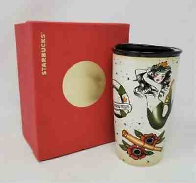 2015 Starbucks Mermaid Siren Tattoo 12 oz. Travel Ceramic Mug Tumbler w/Lid NEW! - Sold on eBay Nov 28, 2021 for $79.99