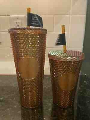 NEW LIMITED EDITION Starbucks 50th Anniversary Tumbler ?¨24oz & 16oz ?¨golden copper - Sold on eBay Sep 16, 2021 for $79.95