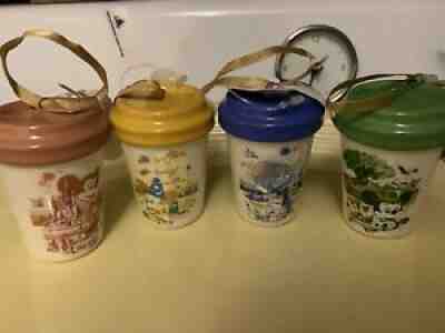 Disney 50th Anniversary Starbucks Set Of 4 Retro Vault Mini Tumbler Ornament NWT - Sold on eBay Oct 06, 2021 for $79.71