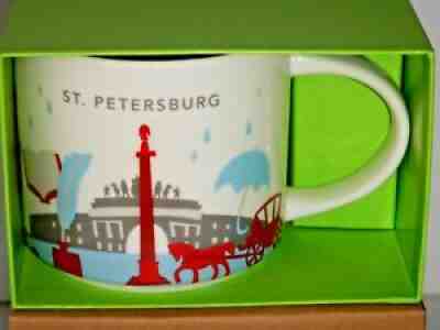 Starbucks St. Petersburg Russia AUTHENTIC You Are Here Coffee Mug Cup w/ SKU NEW - Sold on eBay Nov 14, 2021 for $79.50