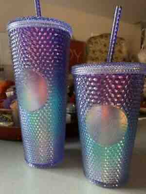 Starbucks Blue Ombre Bling Studded Cold Cup Tumbler Set Venti (24) & Grande (16) - Sold on eBay Oct 05, 2021 for $79.00