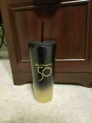 2021 Walt Disney Parks WDW Starbucks Tumbler 50th Anniversary Black & Gold Luxe - Sold on eBay Nov 21, 2021 for $78.99