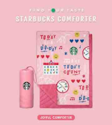 Starbucks Korea 2021 winter comforter blanket&pouch set (3color) - tracking - Sold on eBay Nov 26, 2021 for $78.88