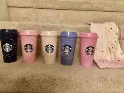 Starbucks Hot Cup Spring Blossom Sakura 16oz Set of 5 Cups US Seller - Sold on eBay Sep 27, 2021 for $78.00