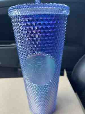 Two STARBUCKS Studded Mermaid Blue Teal Purple Ombre Venti Bling Tumbler 24oz - Sold on eBay Sep 13, 2021 for $77.00