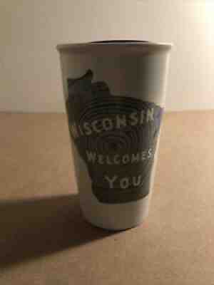 Starbucks Ceramic Coffee Tumbler Wisconsin Welcomes You 12oz NEW! - Sold on eBay Nov 26, 2021 for $76.76