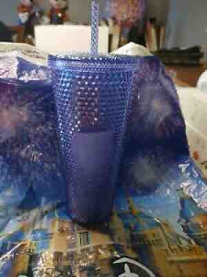 New 2021 Walt Disney World 50th Anniversary Studded Blue Starbucks Tumbler Cup - Sold on eBay Nov 20, 2021 for $76.50