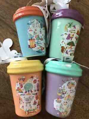 NEW Disney Parks 2020 Starbucks 4 Set MK AK HS Park Icons Tumbler CUP Ornaments - Sold on eBay Nov 17, 2021 for $75.95