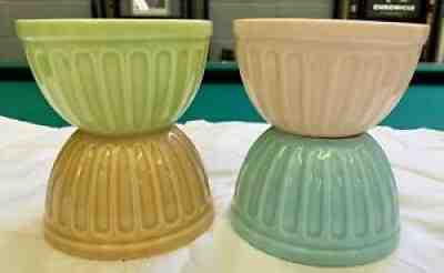 Starbucks Ribbed Ice Cream Bowls 2006 Pastel Colors Set Of 4 Rare Complete Set - Sold on eBay Oct 16, 2021 for $75.60
