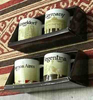 Starbucks Demitasse x 2 Sets Dusseldorf Germany BuenosAires Argentina 3oz New - Sold on eBay Sep 05, 2021 for $75.00
