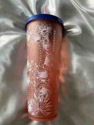 STARBUCKS 24 Oz. Acrylic VENTI Cold Cup Tumbler Pink Cactus Pattern - Sold on eBay Sep 12, 2021 for $75.00