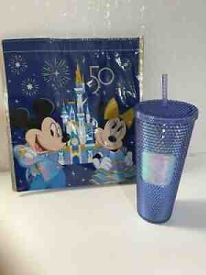 2021 50th Anniversary Disney Parks Starbucks Tumbler and Bag BRAND NEW - Sold on eBay Oct 13, 2021 for $75.00