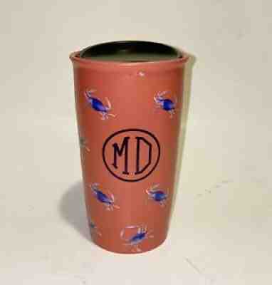 STARBUCKS Maryland Blue Crab 12 oz. Ceramic Travel Tumbler Mug - NEVER USED - Sold on eBay Oct 14, 2021 for $75.00