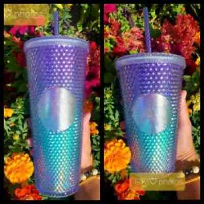 Starbucks 2021 Set Mermaid Purple/Blue Ombre Studded Tumbler Venti & Grande Set - Sold on eBay Nov 08, 2021 for $75.00