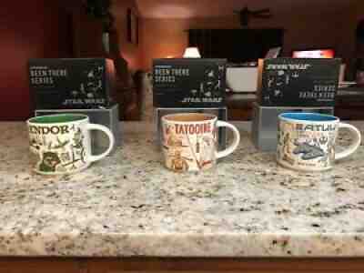 NEW Star Wars Starbucks Been There Series Mug Set Of 3 Tatooine, Batuu & Endor - Sold on eBay Dec 04, 2021 for $150.00