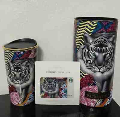 Starbucks Tristan Eaton Sumatra Travel Mug, Canister and Collectible Gift Card