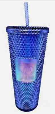 Disney World Starbucks 50th Anniversary Studded Blue Tumbler 24 oz Parks 2021 - Sold on eBay Dec 03, 2021 for $95.00